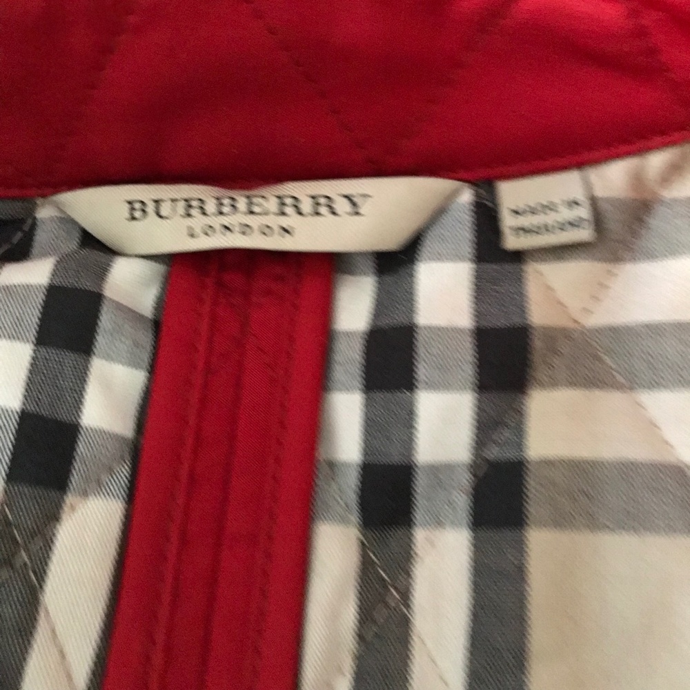 Burberry Quilted Red Jacket - Picture 2 of 12